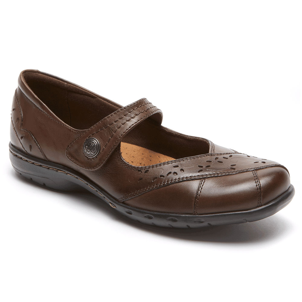 Rockport Flats For Womens Brown - Cobb Hill Petra Mary Jane - PD5746983